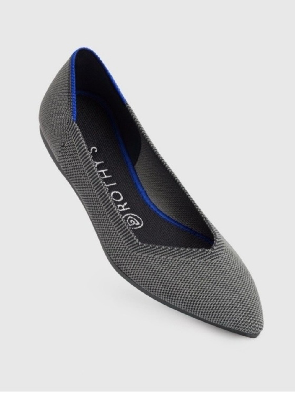 Rothy's The Point Cloud Grey Birdseye Flats